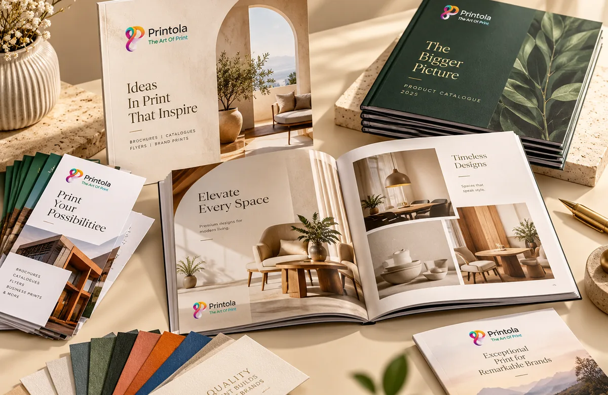 Brochure & Catalogue Printing — Printola service visual