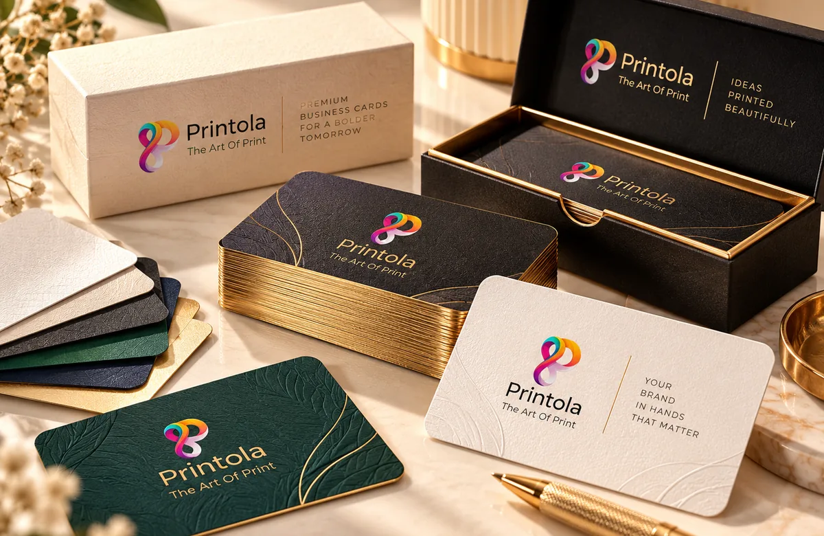 Business Cards & Premium Visiting Cards — Printola service visual