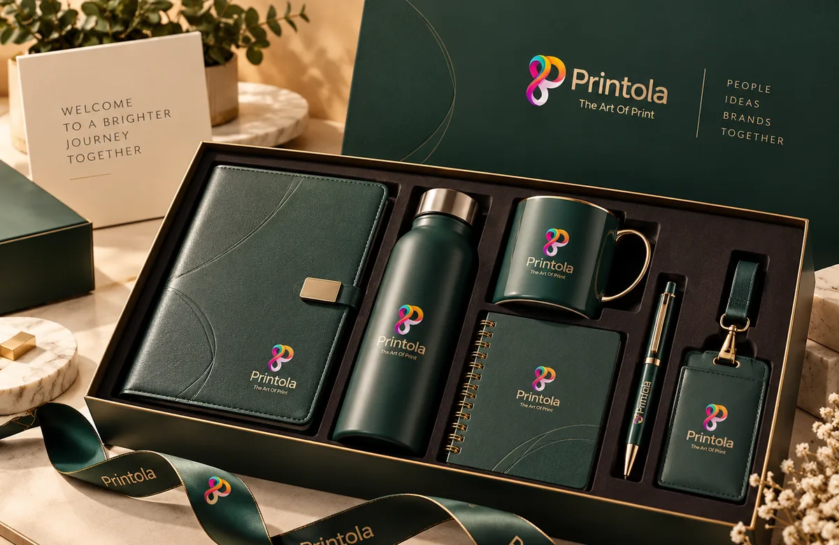Corporate Gifting & Employee Welcome Kits — Printola service visual