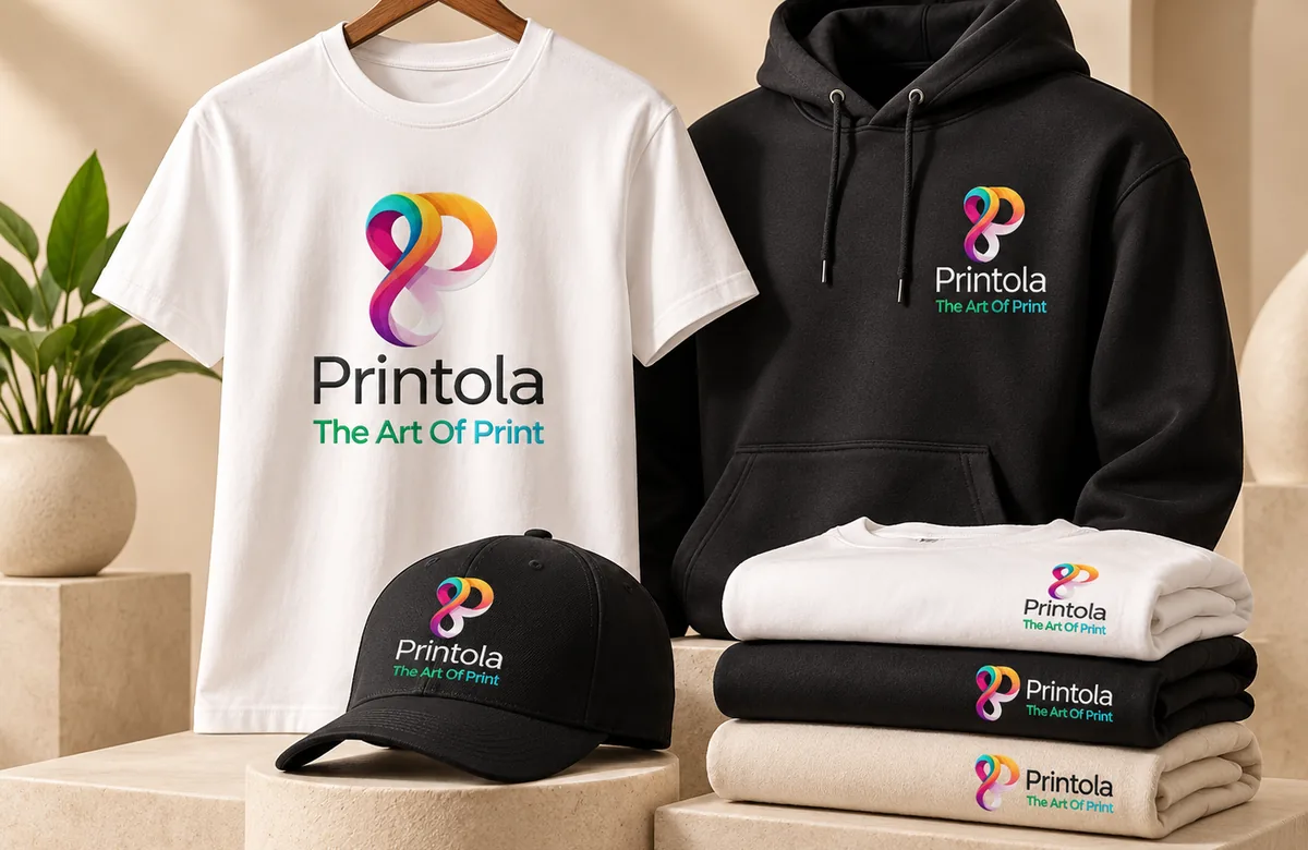Custom T-Shirt & Apparel Printing — Printola service visual